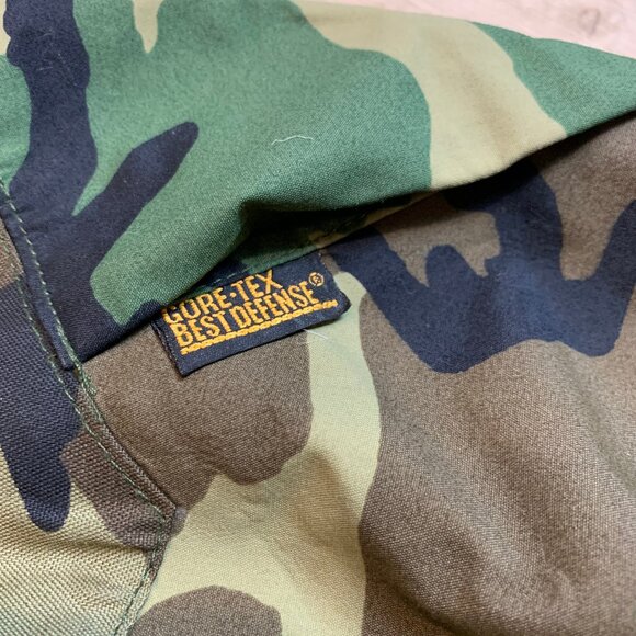 US Military Camouflage Full Zip Hooded Parka Jacket Long Large L Camo Goretex - Picture 4 of 5